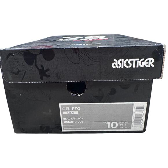 ASICS TIGER GEL-PTG 90 Years of Disney's Mickey Mouse Shoes MENS 10 Black - Picture 12 of 12